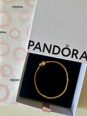 Βραχιόλι Pandora μέγεθος 17 χρυσό σαν καινούργιο