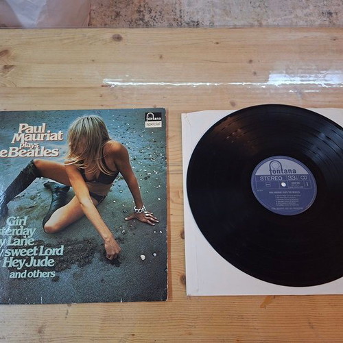 Paul Mauriat Plays The Beatles vinyl record used, 1972 rock