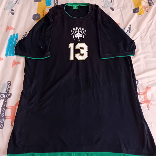 Panathinaikos basketball t-shirt Diamantidis used, size XXL, collectible jersey
