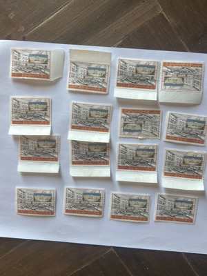 Hellenic Parliament commemorative stamps new, set of 16 vignettes 1844-1994