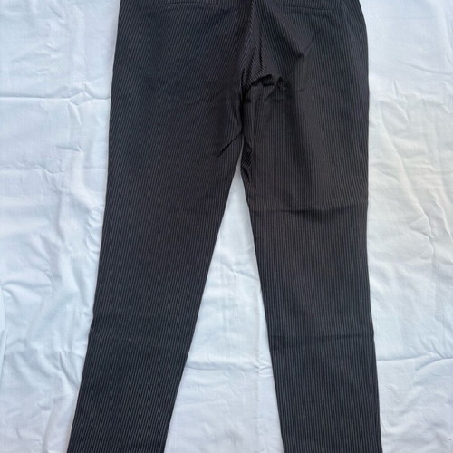 Blue striped office style fabric pants used, size M