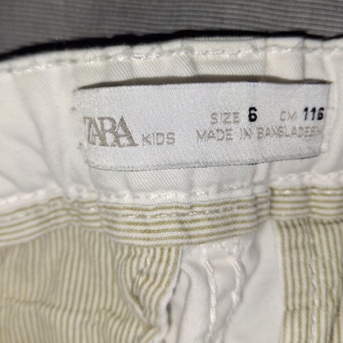 Zara Kids White Summer Cotton Pants Size 116cm 6 Years Like New