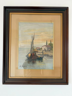 Dialetis painting used 36x48cm with frame