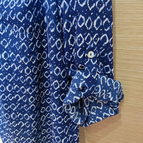 Alfred Sung shirt new, blue, size XL