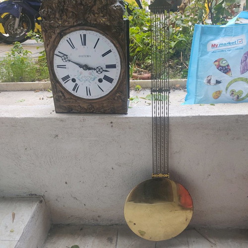 Wall clock pendulum used, analog, from 1880