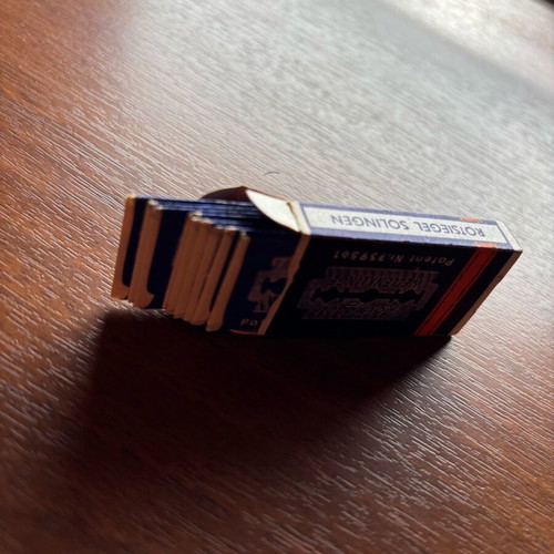 Rotsiegel Solingen vintage razor blades like new, pack of 9