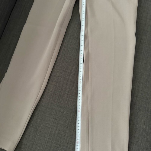 Benetton pants gray straight fit like new, size XS