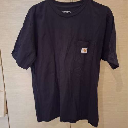Carhartt WIP T-shirt navy blue, size large
