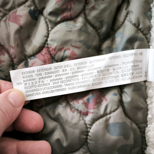 Zara double jacket for girls 2-3 years like new, pink multicolor