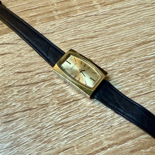 Zenith Cocktail Vintage Watch new old stock, women's, gold tone