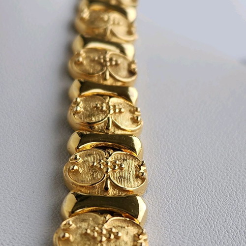 Gold bracelet 14 carat used, length 18.5cm