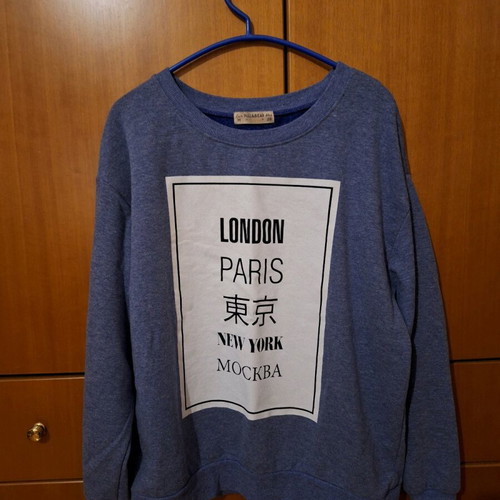 Pull & Bear women's sweatshirt like new, blue, size M