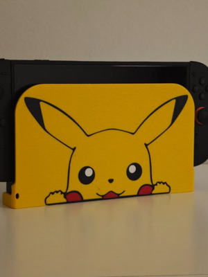 Nintendo Switch 2 3D printed Pikachu faceplate cover