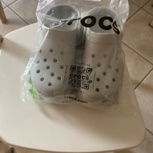 Crocs clogs, grey, size 40, new with tags