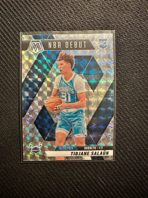 2024-25 Panini Mosaic NBA Debut Tidjane Salaun Mosaic Prizm Card New