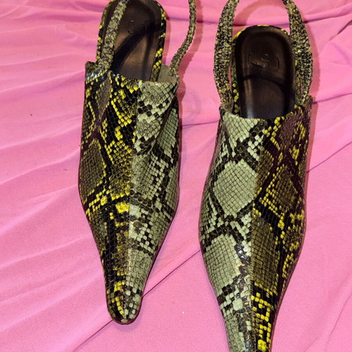Sfera mules snake print size 39 like new