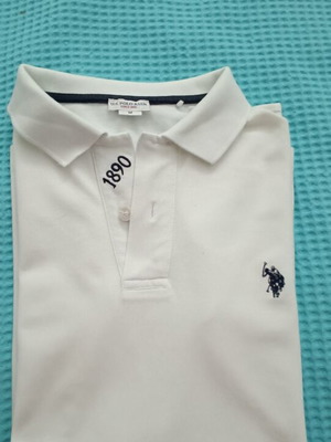 U.S. Polo Assn. polo shirt medium, white