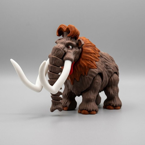 Articulated Mammoth 3D printed figure