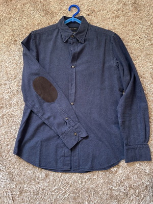 Massimo Dutti men's shirt used, winter collection, size M, gray