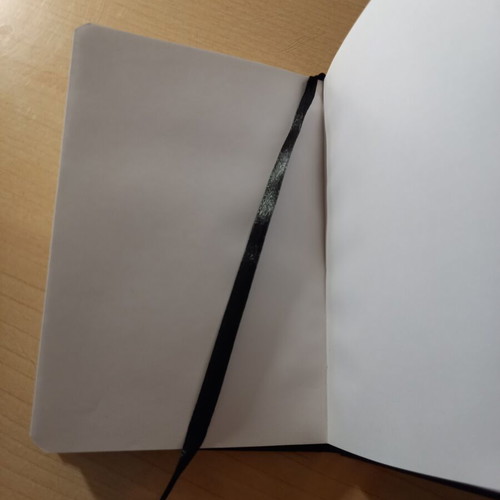 Tiger notebook without lines with back cover pocket new