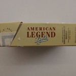 American Legend Lights empty hard cigarette pack used