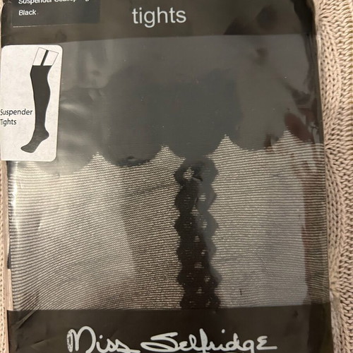 Miss selfidgre TIGHTS, made in Italy, ONE SIZE, black color.
