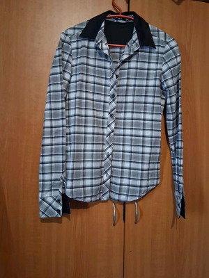 Καρό πουκάμισο Toi&Moi σαν καινούργιο, μαύρο και γκρι, μέγεθος S