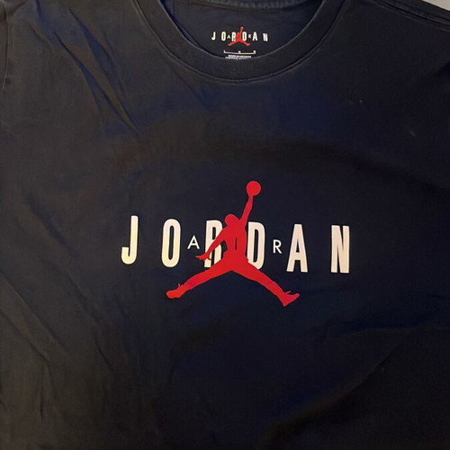 Jordan Air men's stretch T-shirt like new, black, size L