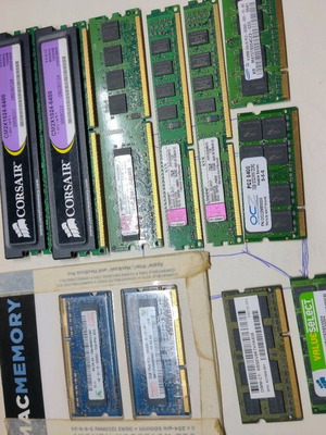 Various RAM memories used