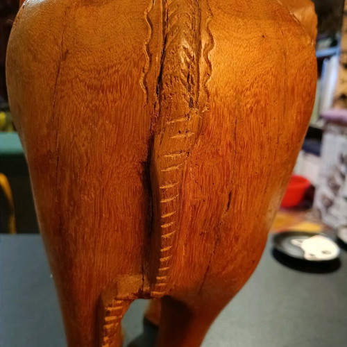 Handmade African solid wood vintage '70s made to order with wear