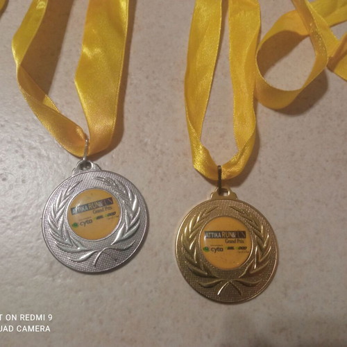 Social Road Race Medals new, gold and silver, CYTA 2014