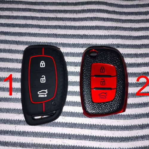 Silicone key cases with 3 buttons for Hyundai new