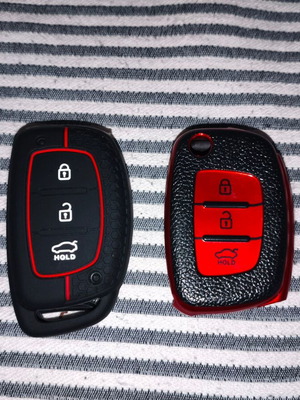 Silicone key cases with 3 buttons for Hyundai new