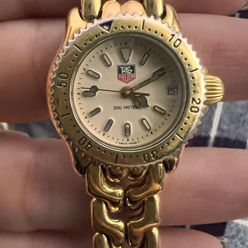 Vintage women's TAG Heuer Limited Edition watch used, gold tone