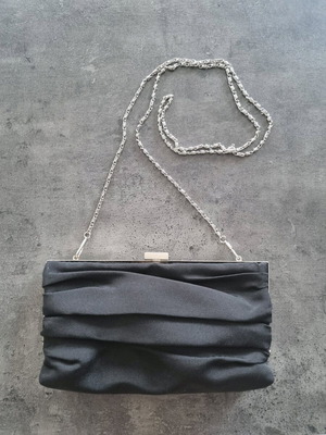 Achilleas Accessories clutch bag like new, black and silver
