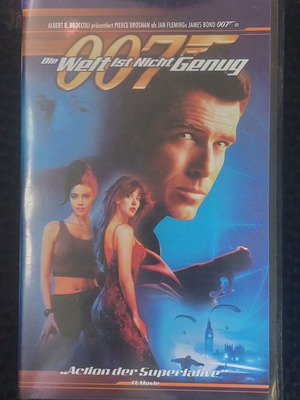 Τζέιμς Μποντ 007 The World Is Not Enough VHS μεταχειρισμένο γερμανική έκδοση