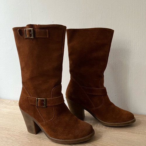 Castor leather boots used size 38 brown