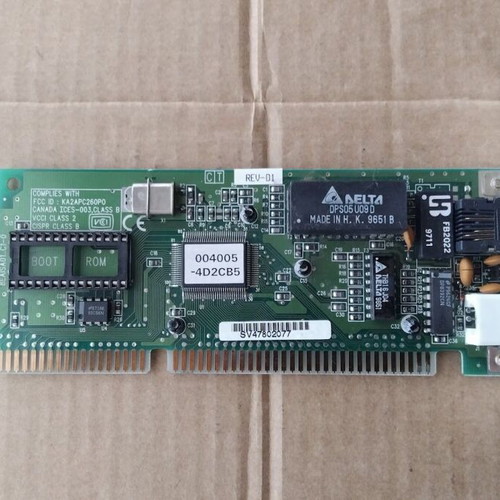 D-Link DE-220PT REV-D1 16-bit ISA Network Controller Card like new