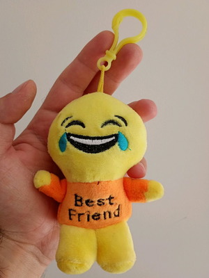 Emoji Best Friend plush used, decorative for bag