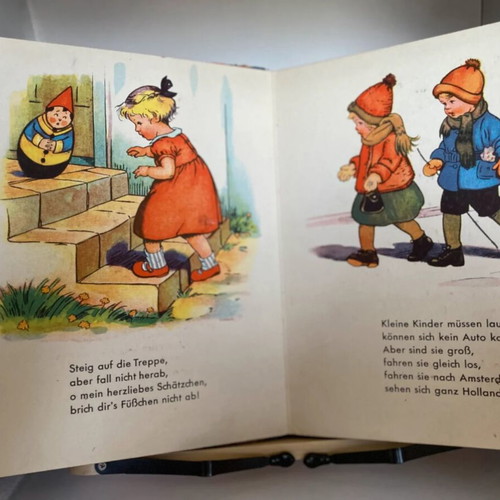 Hänschen dideldänschen German children's book used, 1935 hardcover