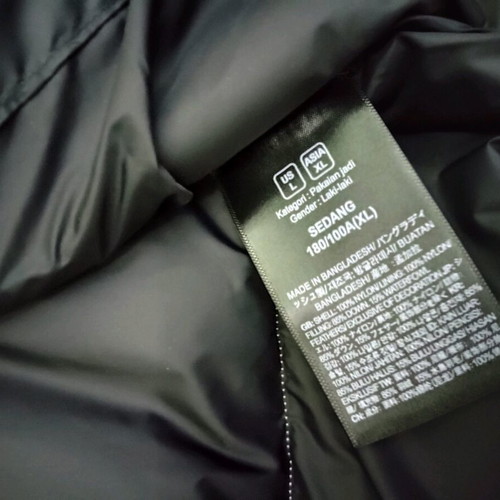 The North Face 1996 Nuptse Puffer Jacket new, size large, black and white