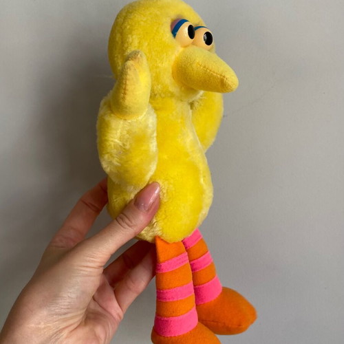 Sesame Street Big Bird plush toy vintage, used, 1990s