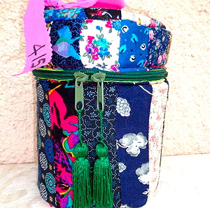 Κουτί αποθήκευσης υφασμάτινο μινι patchwork