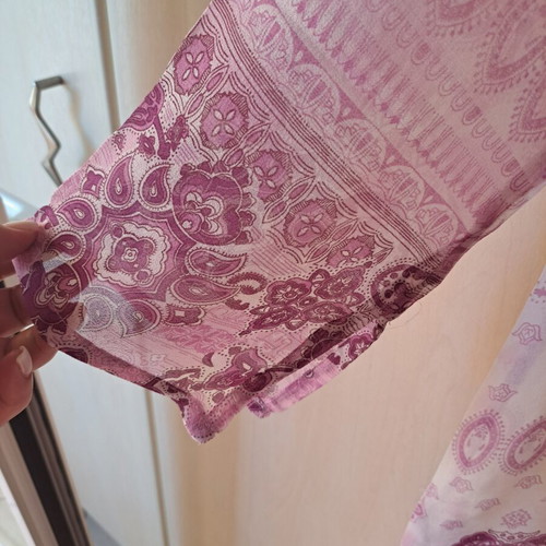 Calzedonia kaftan purple with embroidered sequins new