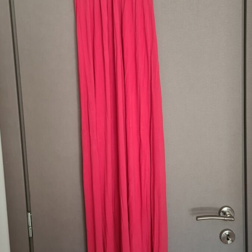 On Line coral maxi dress, A-line, beige and pink
