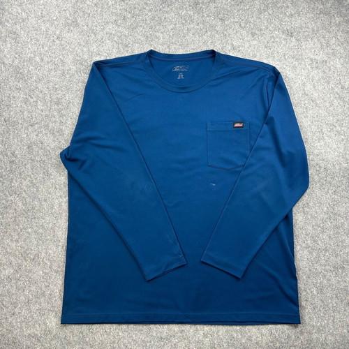 Dickies Workwear Long Sleeve Pocket Tee 2XL Royal Blue
