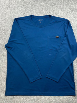 Dickies Workwear Long Sleeve Pocket Tee 2XL Royal Blue