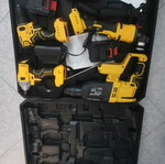 Tool set with 2 lithium batteries new
