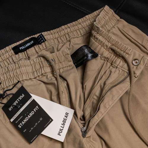 Pull & Bear Beige Cotton Jogger Cargo Pants size M like new