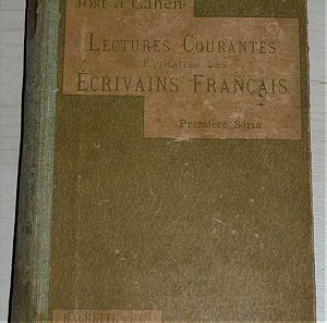 Βιβλίο παλιό του 1902: "LECTURES COURANTES EXTRAITES DES ECRIVAINS" στα γαλλικά με 400 σελίδες!